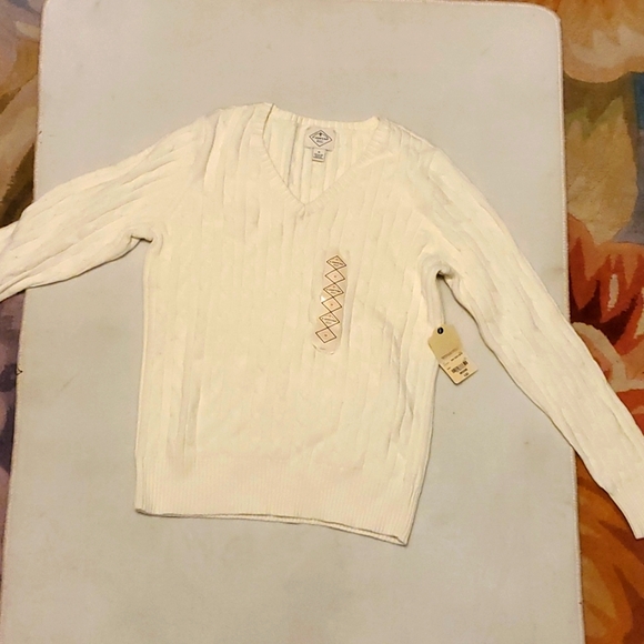 St. John's Bay Sweaters - New Ivory Sweater